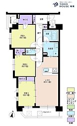 グローリオ板橋本町パークサイド 3LDKの間取図画像