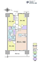 プレイズ三郷中央 3LDKの間取図画像