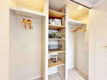暮らし心地を大きく左右する収納を、適材適所に配置し使い勝手を考慮しました。
