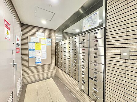 郵便物を受け取るための郵便受けも、きちんと管理されています。