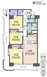 ライオンズプラザ北綾瀬 3LDKの間取図画像