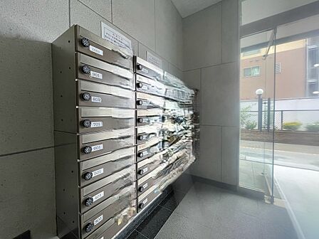 郵便物を受け取るための郵便受けも、きちんと管理されています。