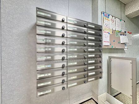 郵便物を受け取るための郵便受けも、きちんと管理されています。