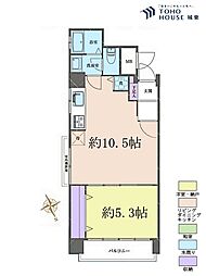 双葉クラウンハイツ 1LDKの間取図画像