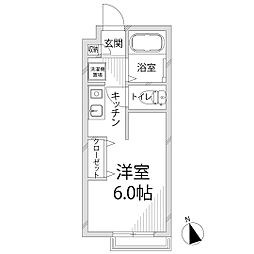 ho2 ワンルームの間取図画像