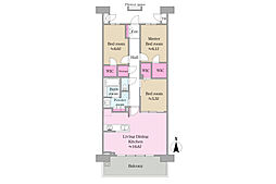 間取図画像 3LDK