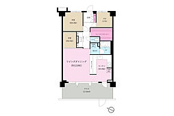 クリオ茅ケ崎柳島海岸 3LDKの間取図画像