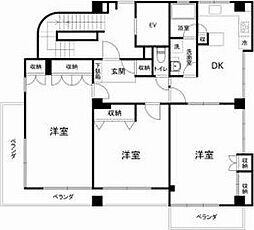 ホーメイレジデンス南馬込II 7階3DKの間取り
