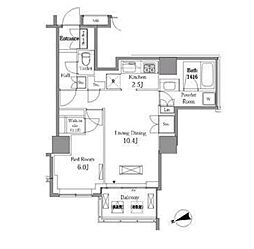 間取図画像 1LDK