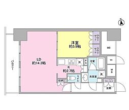 スタイリオ品川中延 1LDKの間取図画像