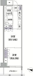 アビティ目黒 2Kの間取図画像
