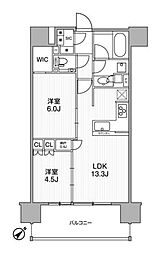 ディームス渋谷本町 2LDKの間取図画像