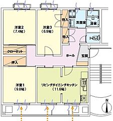 物件の間取り