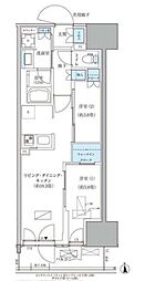 パークアクシス品川天王洲アイル 2LDKの間取図画像