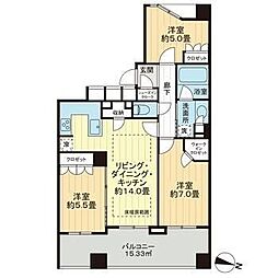 グランフォート用賀 3LDKの間取図画像