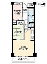 URグリーンハイツ武蔵境通り  ｜ 東京都西東京市新町1丁目（賃貸マンション2LDK・3階・64.42㎡） その2