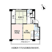 UR滝山  ｜ 東京都東久留米市滝山6丁目（賃貸マンション2DK・5階・40.89㎡） その2