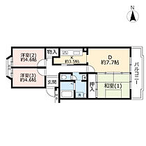 URパークサイド田無向台  ｜ 東京都西東京市向台町5丁目（賃貸マンション3DK・5階・70.88㎡） その2