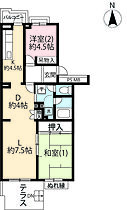 URエステート大南公園  ｜ 東京都武蔵村山市大南4丁目（賃貸マンション2LDK・1階・61.85㎡） その2