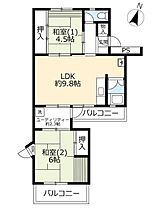 UR立川幸町  ｜ 東京都立川市幸町4丁目（賃貸マンション2LDK・4階・56.30㎡） その2