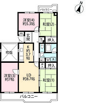 UR小山田桜台  ｜ 東京都町田市小山田桜台1丁目（賃貸マンション4LDK・5階・91.52㎡） その2