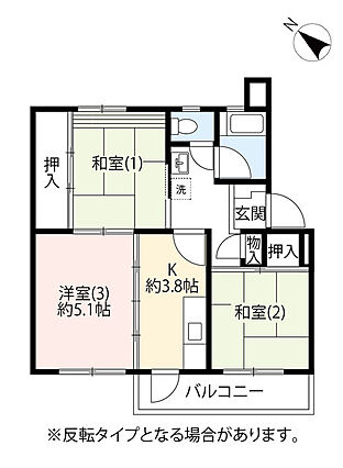 UR都市機構藤の台団地1—22_間取り_0