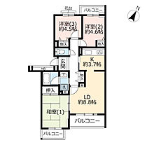 UR八王子みなみ野シティヴェルディールみなみ野西  ｜ 東京都八王子市みなみ野1丁目（賃貸マンション3LDK・3階・67.88㎡） その2