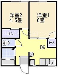 間取図画像 2DK