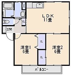 間取図画像 2LDK