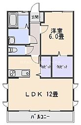 only.Y 1LDKの間取図画像