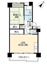 UR南永田  ｜ 神奈川県横浜市南区永田みなみ台（賃貸マンション1LDK・2階・47.04㎡） その2