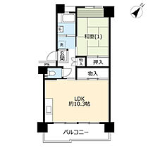 UR南永田  ｜ 神奈川県横浜市南区永田みなみ台（賃貸マンション1LDK・8階・47.04㎡） その2