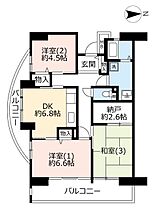 URアーバンドエル瀬谷  ｜ 神奈川県横浜市瀬谷区橋戸1丁目（賃貸マンション3DK・3階・65.96㎡） その2