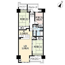 URビューコート仏向  ｜ 神奈川県横浜市保土ケ谷区仏向町（賃貸マンション3LDK・5階・78.95㎡） その2