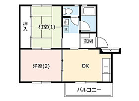 UR上和田  ｜ 神奈川県大和市上和田（賃貸マンション2DK・4階・41.28㎡） その2