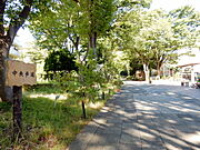 団地の各街区をつなぐ「中央歩道」