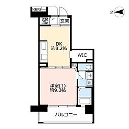 UR都市機構コンフォール茅ヶ崎浜見平14-3号棟 1DKの間取図画像