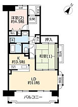 URサンラフレ百合ヶ丘  ｜ 神奈川県川崎市麻生区百合丘1丁目（賃貸マンション2LDK・9階・66.56㎡） その2