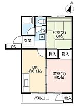 UR洋光台西  ｜ 神奈川県横浜市磯子区洋光台5丁目（賃貸マンション2DK・5階・42.13㎡） その2