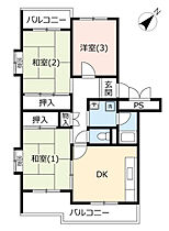 5階 / 3DK / 68.88㎡