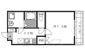 京都府京都市右京区嵯峨野清水町（賃貸マンション1K・2階・27.00㎡） その2