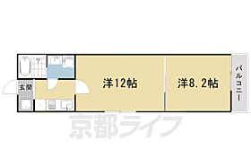 京都府京都市東山区弁財天町（賃貸アパート2K・2階・45.05㎡） その2