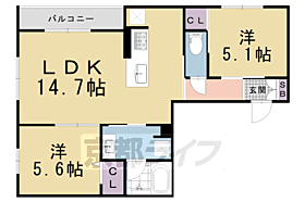 六条荘 401 ｜ 京都府京都市下京区西側町（賃貸マンション2LDK・4階・59.92㎡） その2