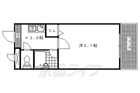 ジュネス丸池Ｂ館 410 ｜ 京都府京都市右京区西院西寿町（賃貸マンション1K・4階・22.05㎡） その2