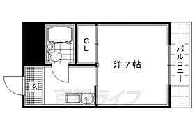 サンライフ88 201 ｜ 京都府京都市右京区西京極北裏町（賃貸マンション1K・2階・19.25㎡） その2