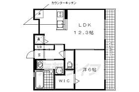 京都府京都市中京区西ノ京冷泉町（賃貸アパート1LDK・2階・46.81㎡） その2