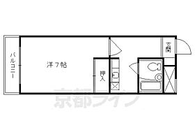 京都府京都市中京区西ノ京原町（賃貸マンション1K・4階・21.76㎡） その2