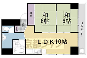 京都府京都市中京区西ノ京南円町（賃貸マンション2LDK・3階・45.53㎡） その2