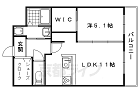 テッケルテスラ 205 ｜ 京都府京都市右京区西院西貝川町（賃貸マンション1LDK・2階・45.00㎡） その2