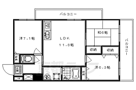 京都府京都市右京区常盤一ノ井町（賃貸マンション3LDK・1階・67.83㎡） その2